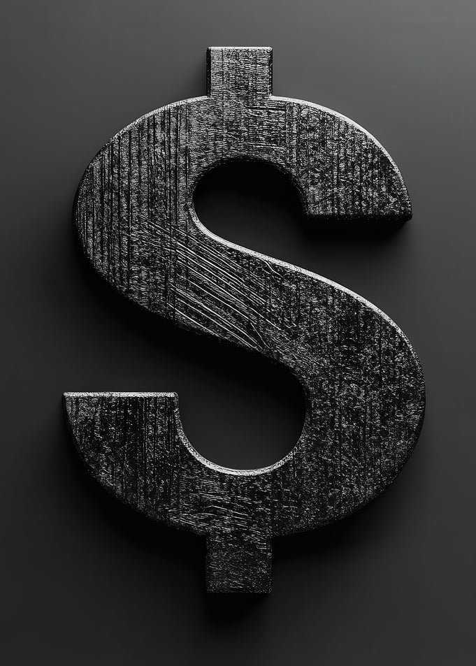 Black Dollar Sign
