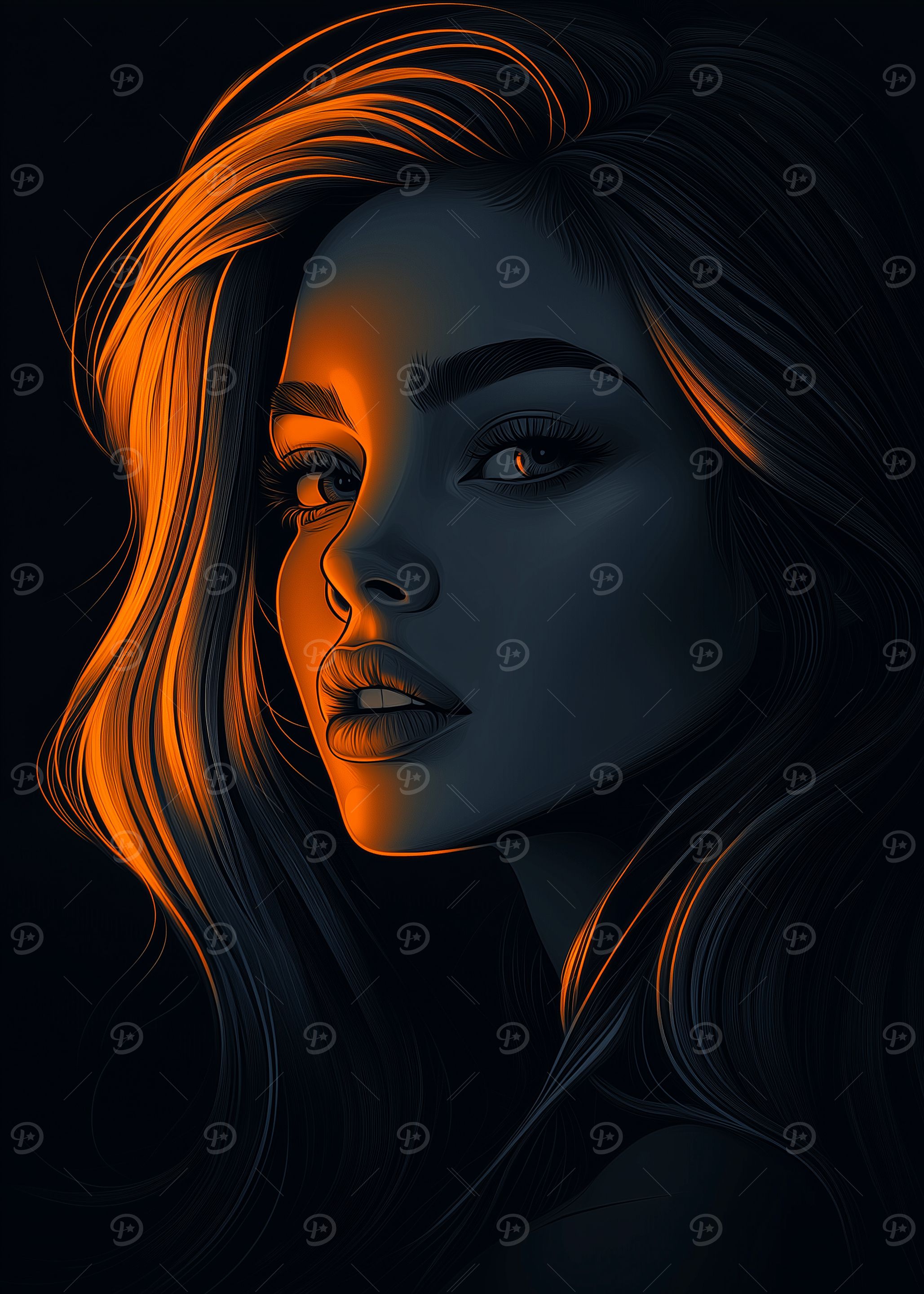 Dramatic Woman Portrait