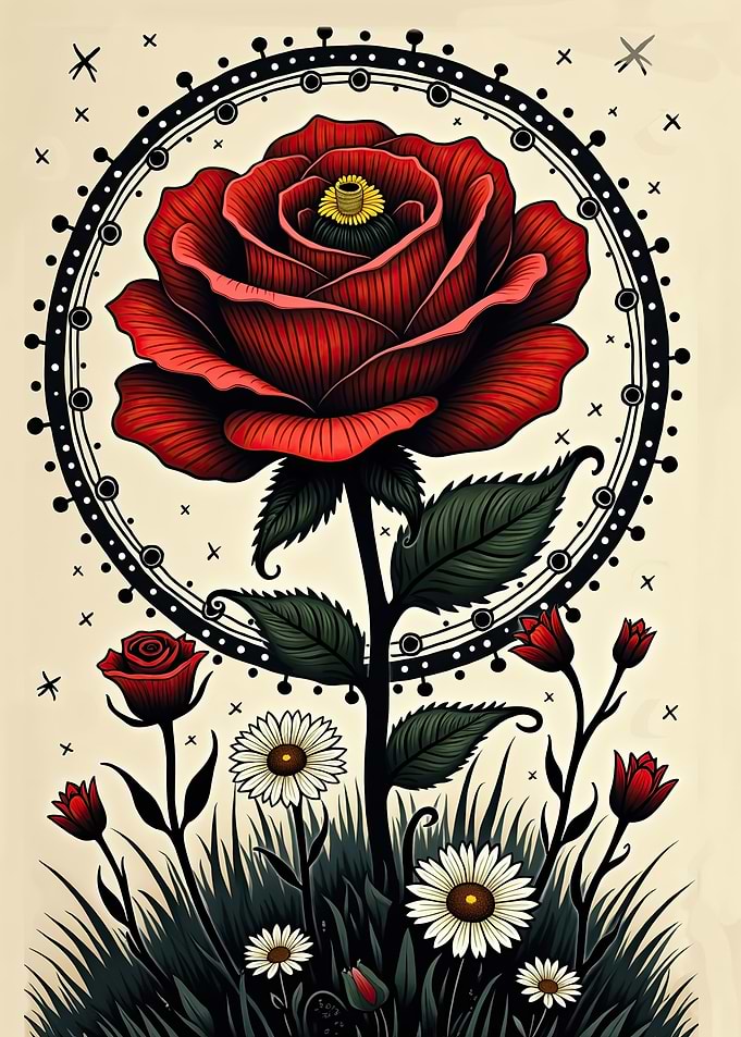 Ethereal Rose: The Blooming Portal