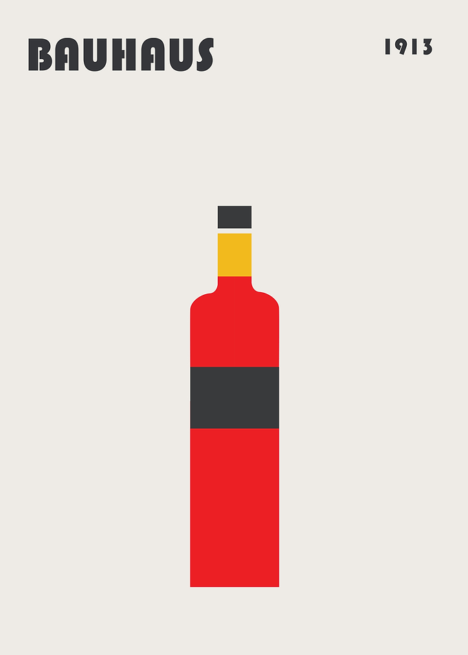 Bauhaus Bottle Poster