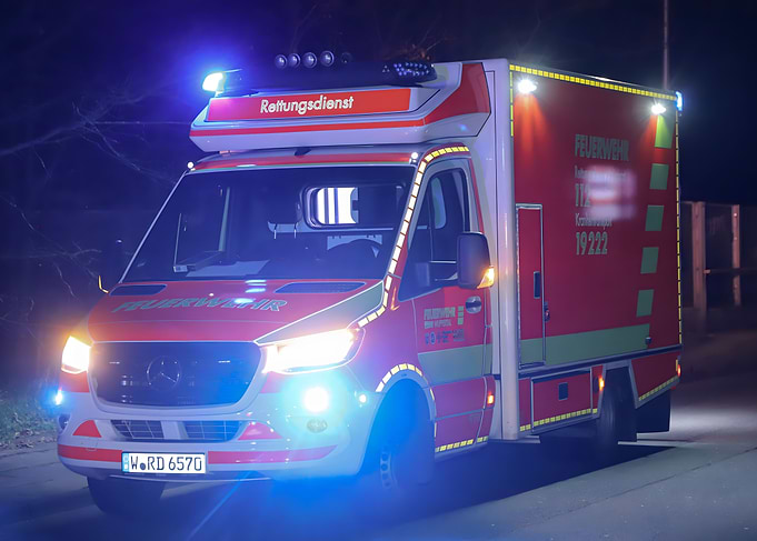 German Fire Department Ambulance