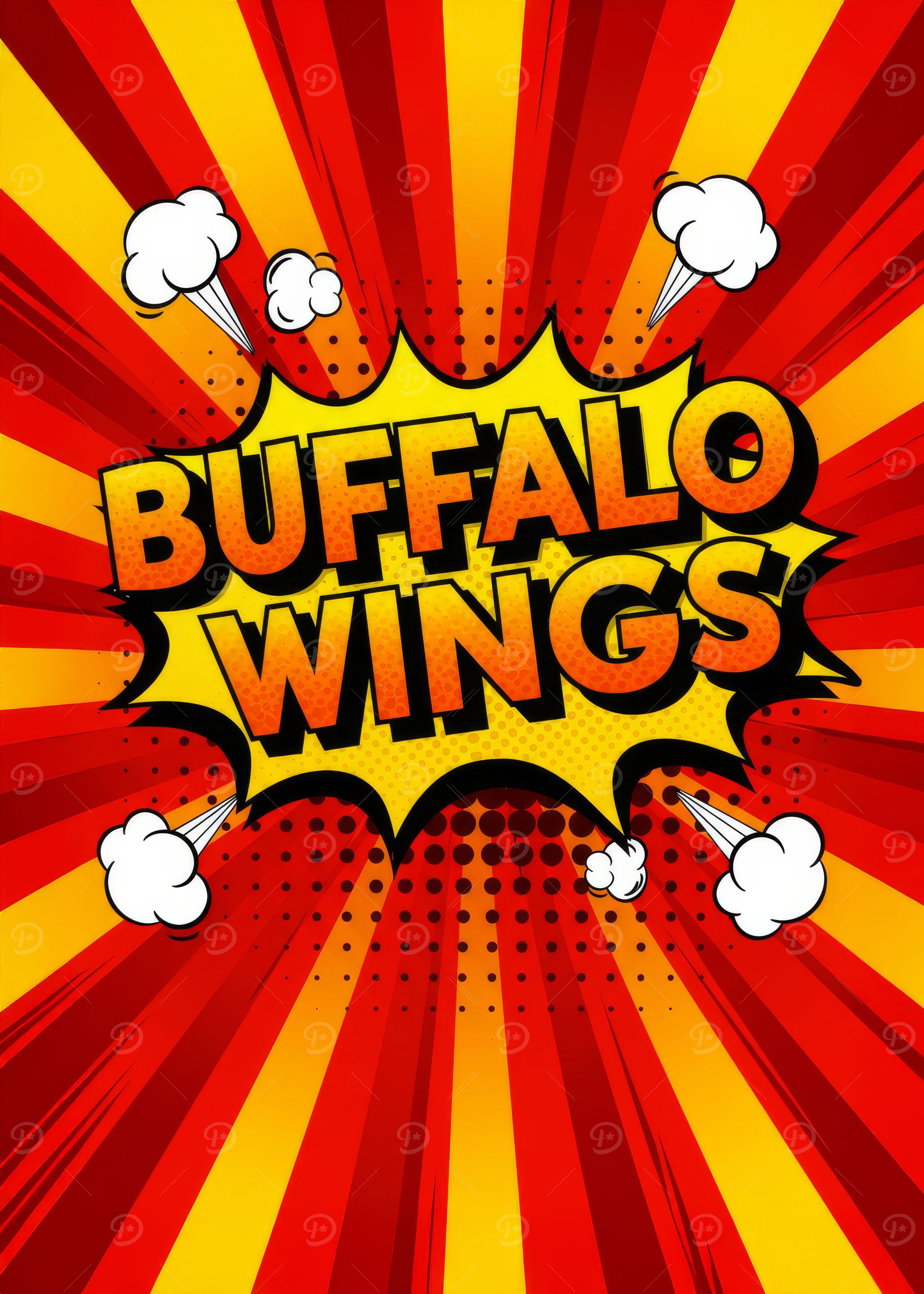 Buffalo Wings Comic Art
