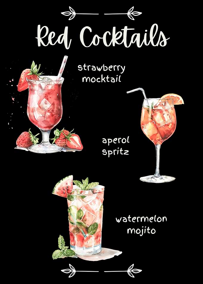 Red Cocktail Collection