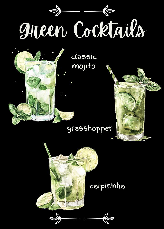 Green Cocktail Collection