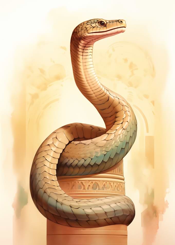 Serpent on Column