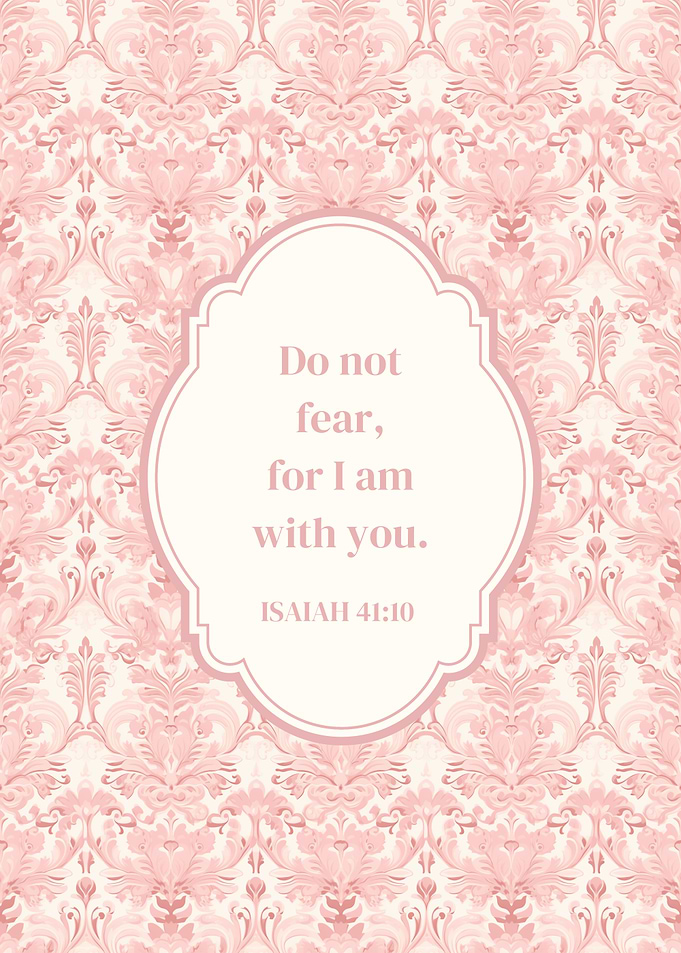 Inspirational Quote with Floral Pattern