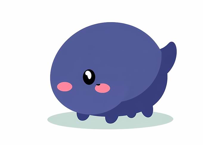 Cute Blue Creature
