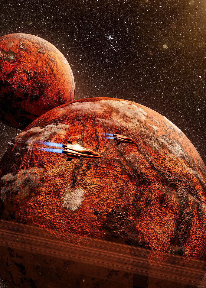 Spacecraft Orbiting Planets