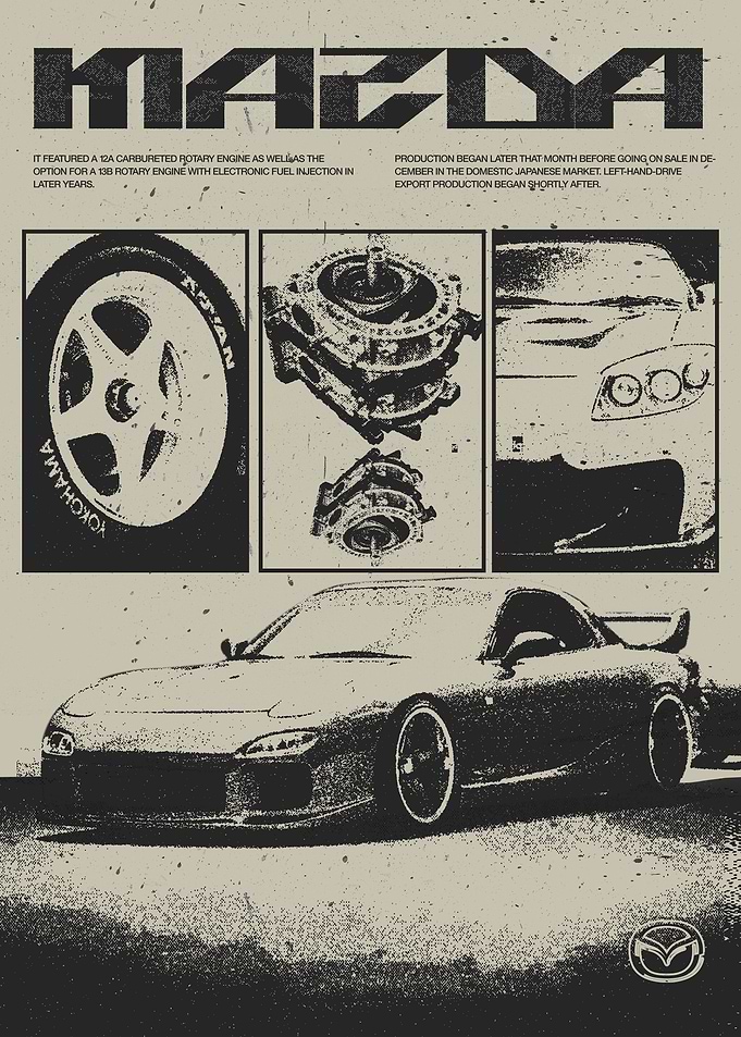 Mazda RX-7 Retro Style