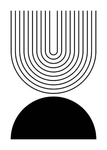 Abstract Black and White Art