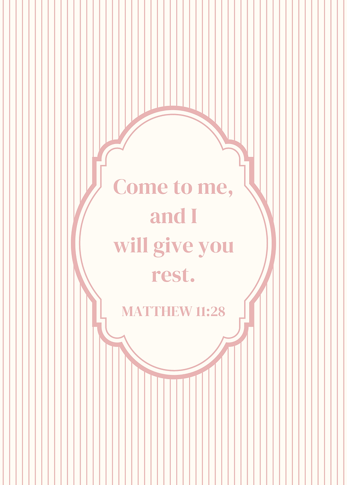 Bible Verse Come to Me Matthew 11:28