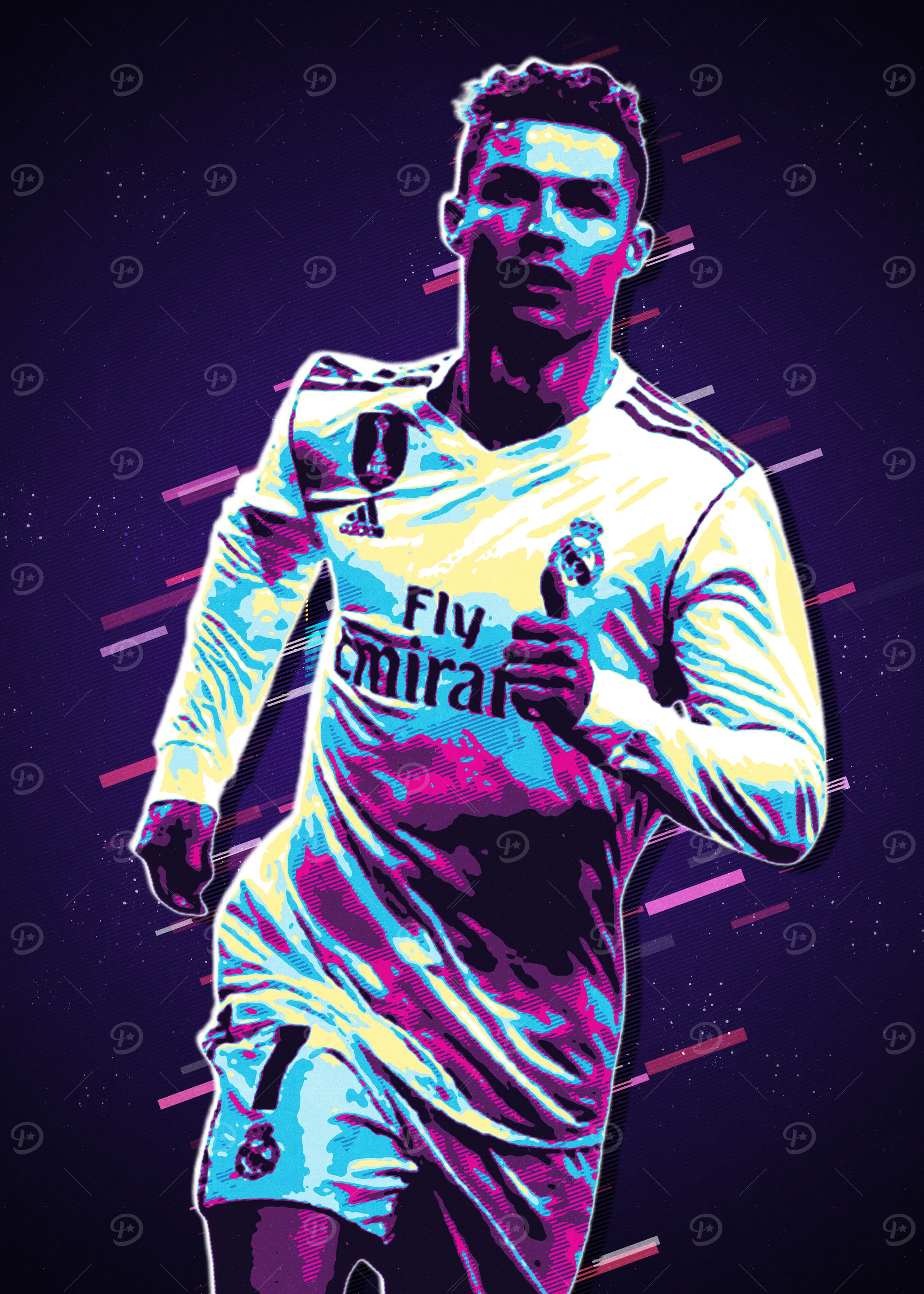 Cristiano Ronaldo Retro Art