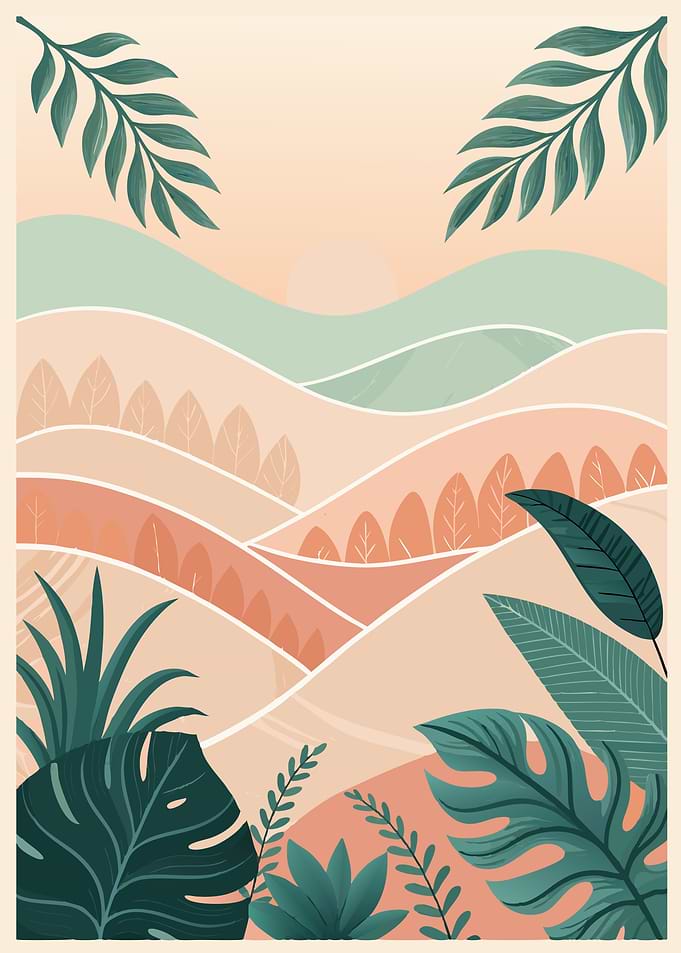 Tropical Hills Landscape
