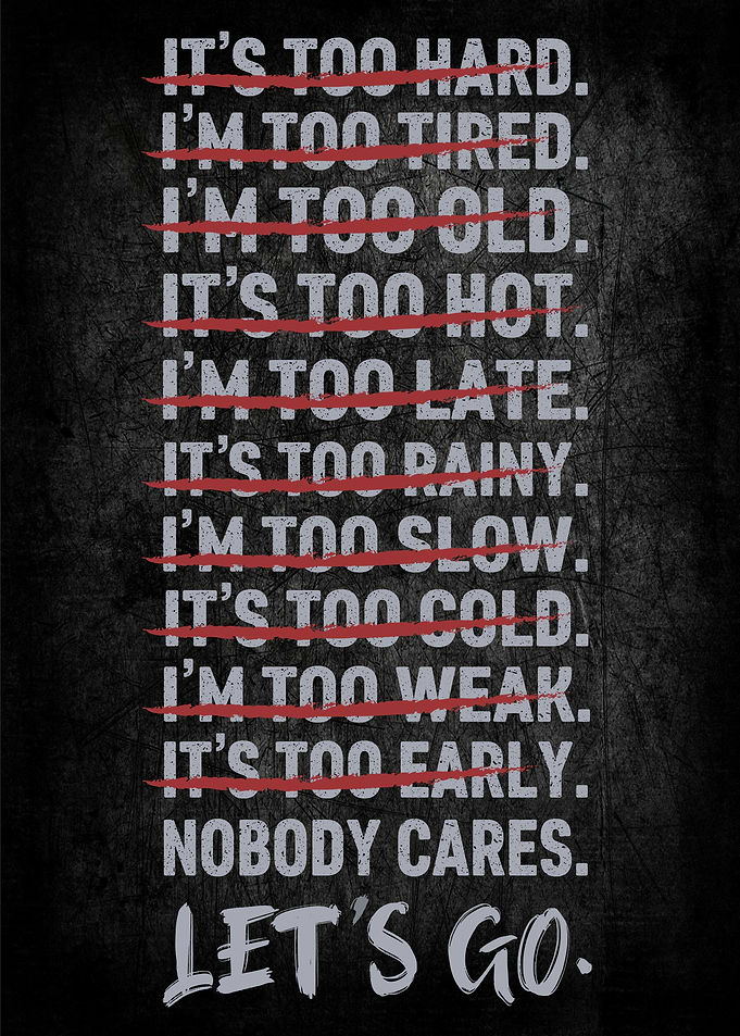 Gym Nobody Cares Lets Go