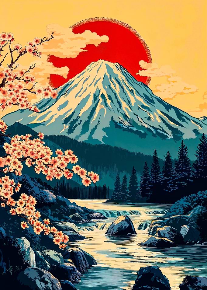 Mount Fuji Sunset