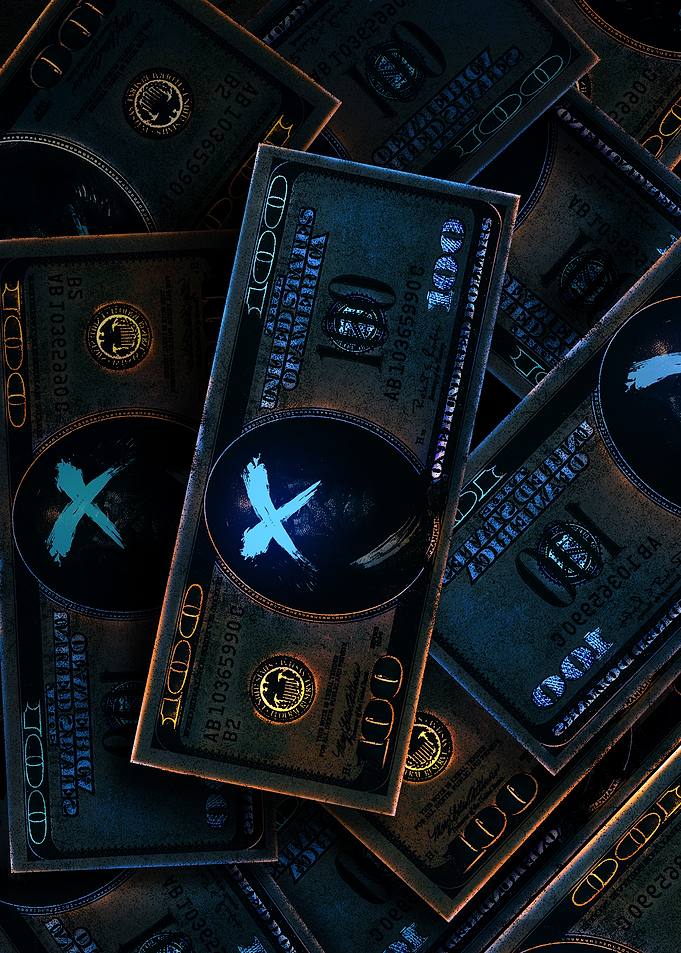 X on the dollars