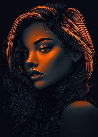 Shaded Beauty Face Art
