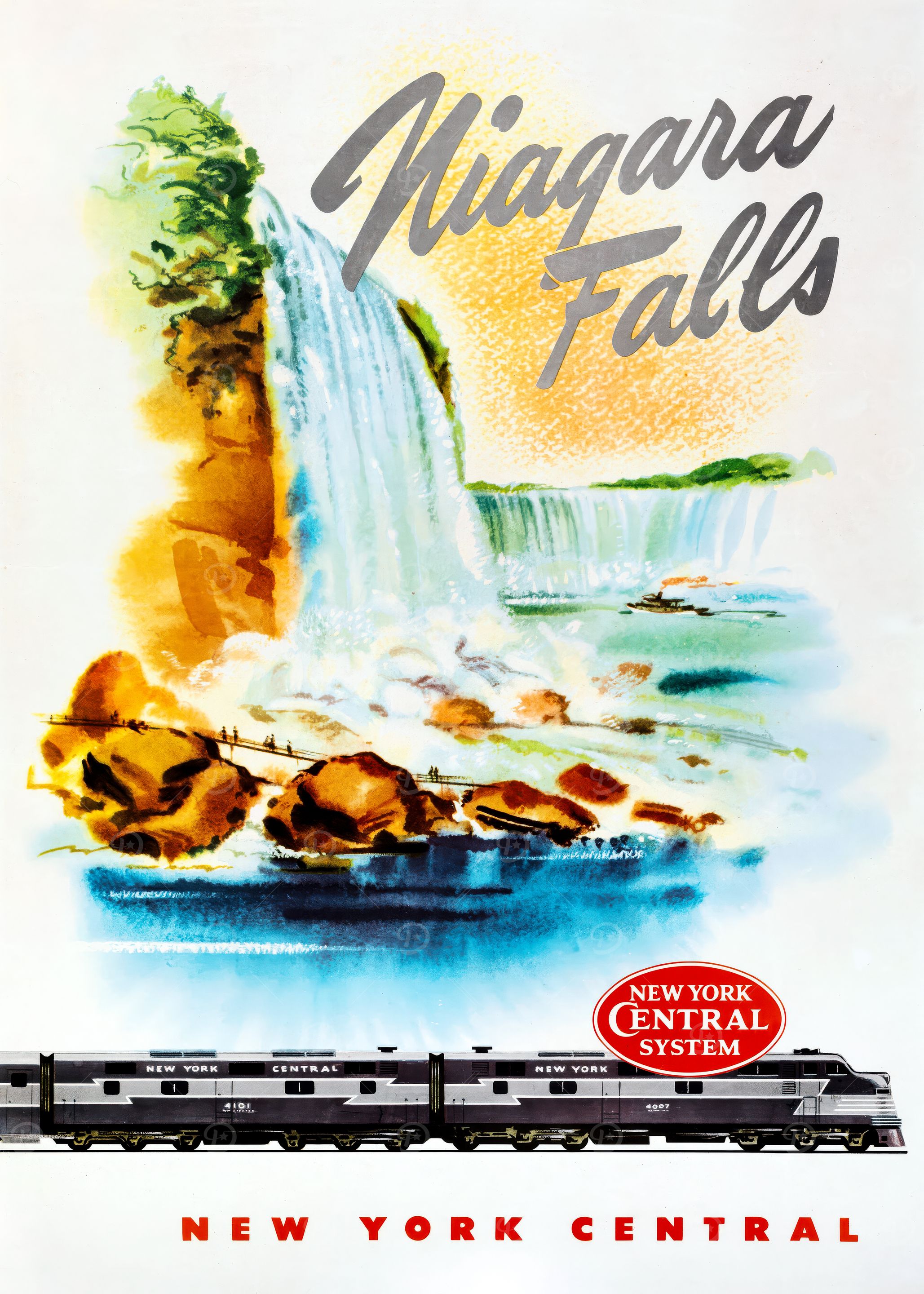Niagara Falls Travel Poster