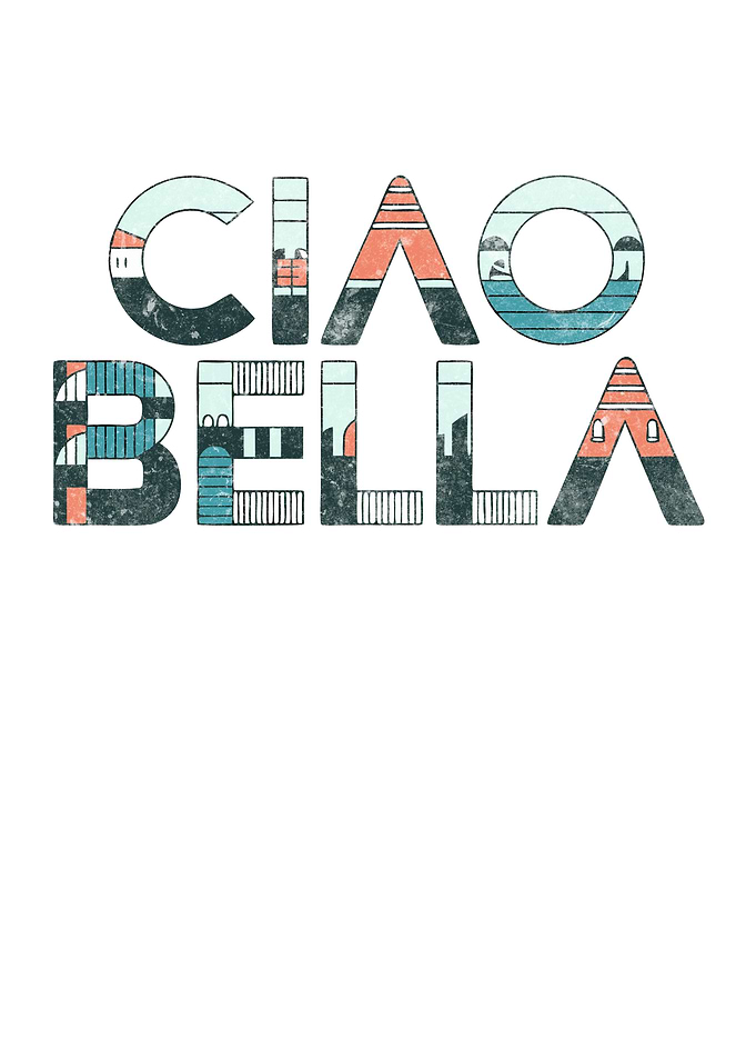 Ciao Bella Italian Cityscape Art