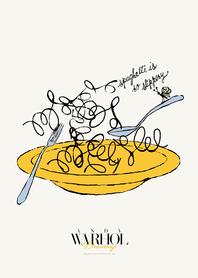 WARHOL SPAGHETTI DRAWING | POSTER