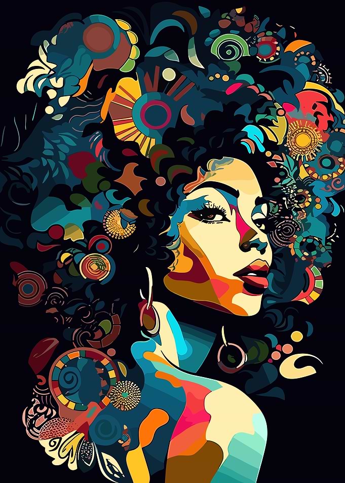 Abstract Woman Portrait