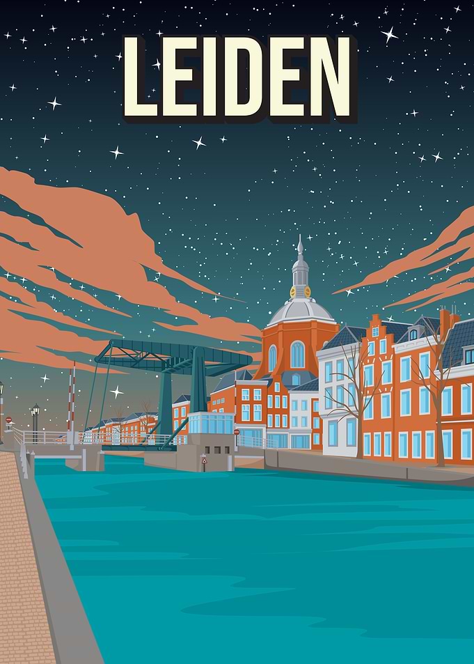 Leiden Cityscape at Night