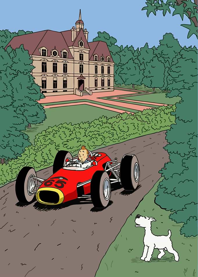 Tintin's Red Race Car