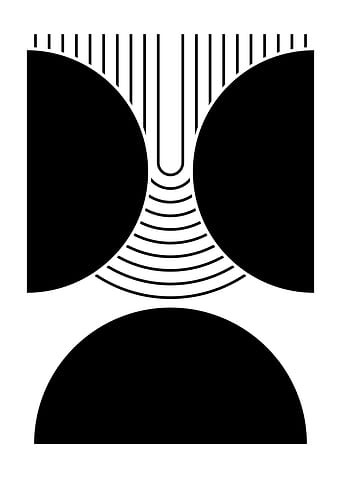 Abstract Black and White Art