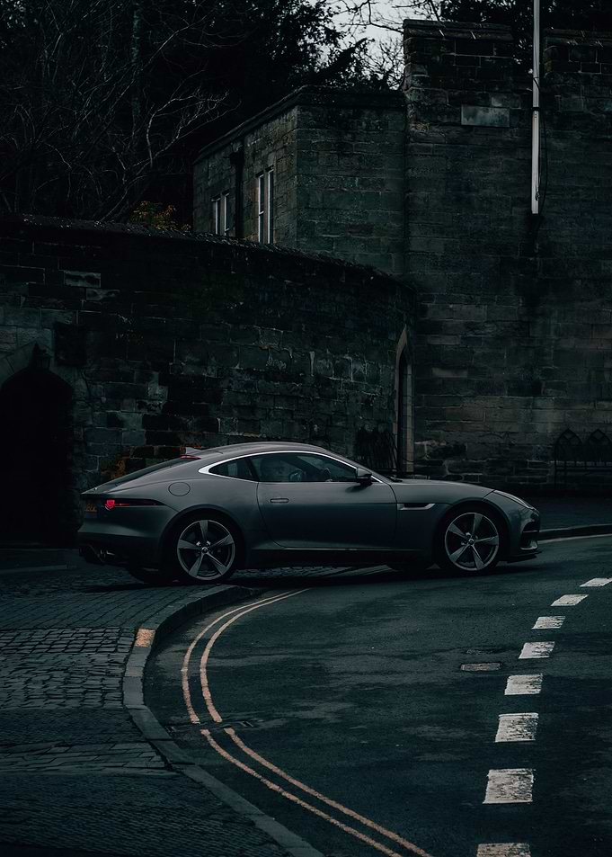 Grey Jaguar on a Corner