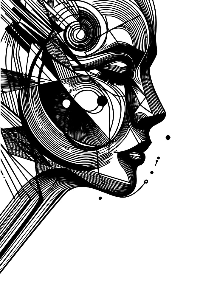 Abstract Woman Portrait