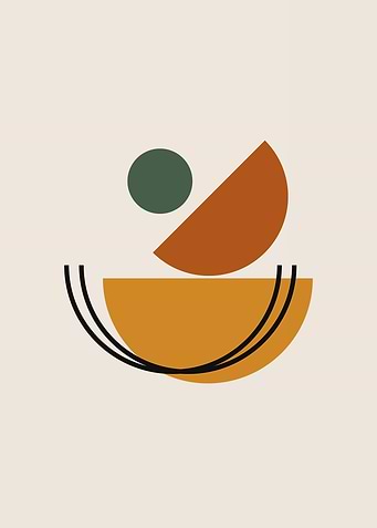 Abstract Geometric Art Print