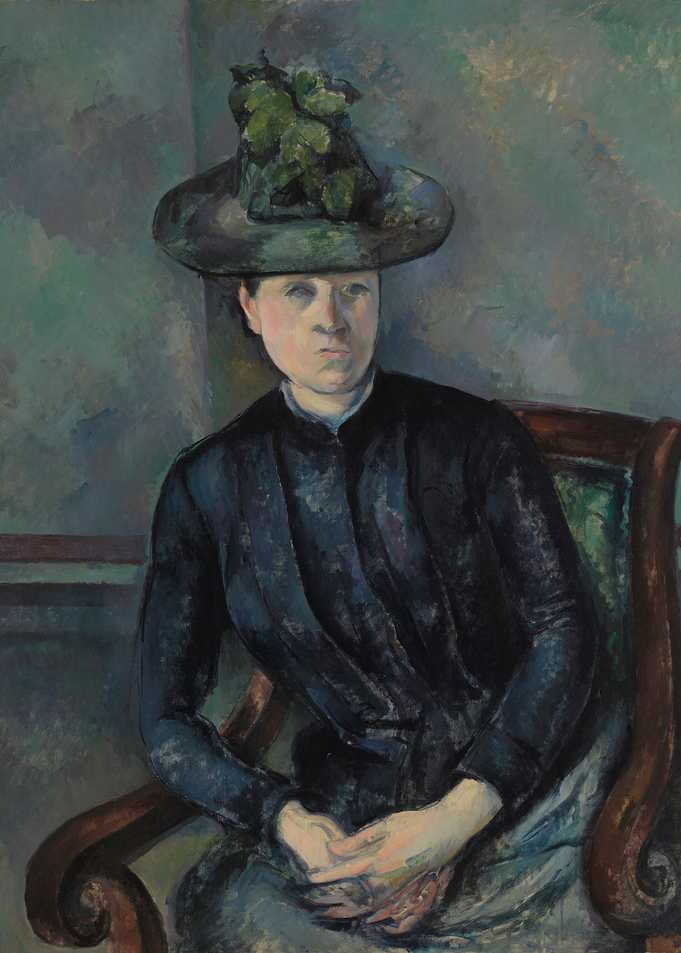 Woman in a Hat by Cézanne