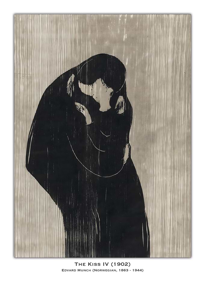 The Kiss IV by Edvard Munch