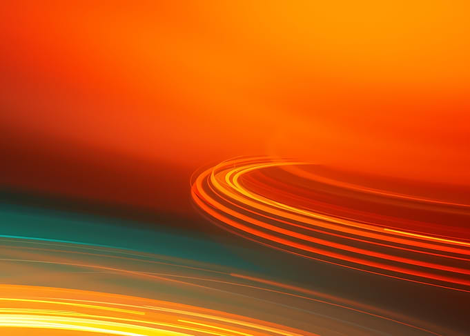 Abstract Orange Swirls