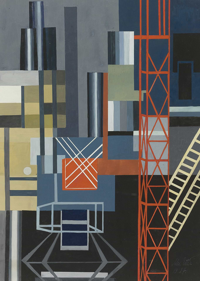 Constructivist Design (1927) by Alexander Exter