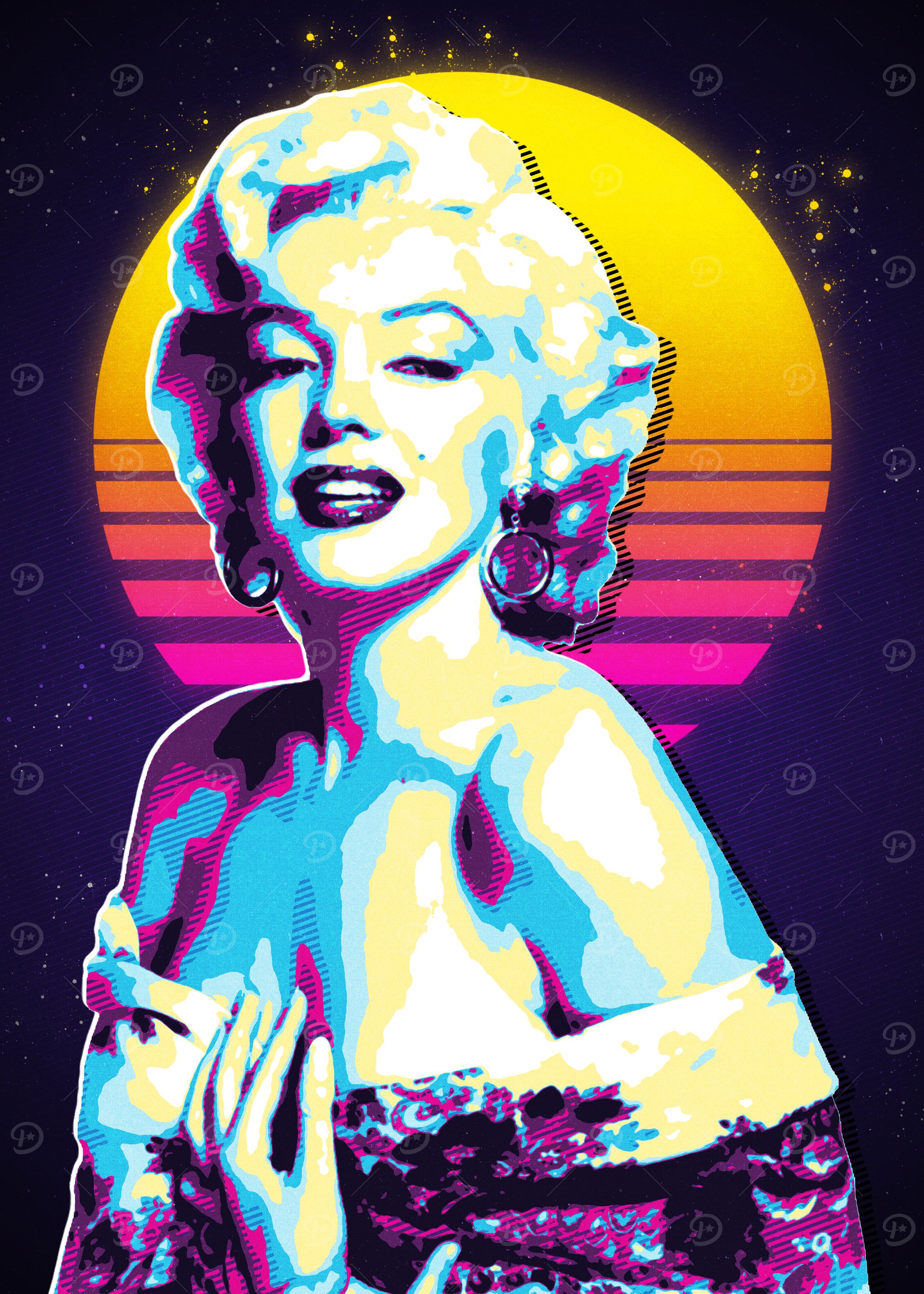 Marilyn Monroe Retro Art