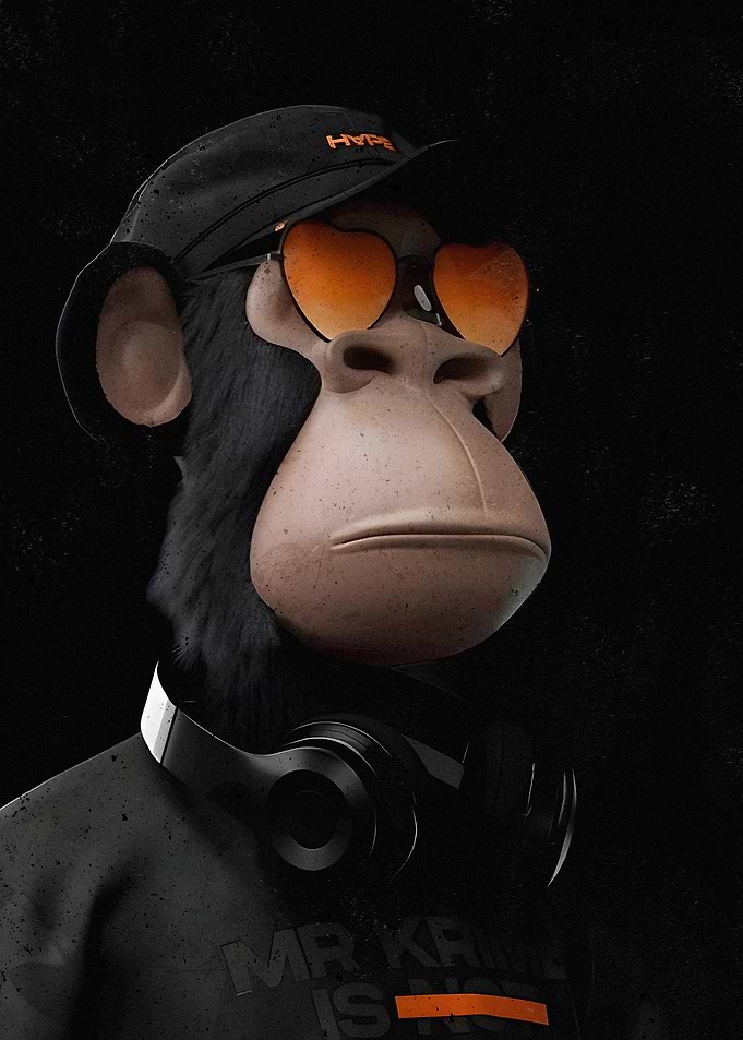 Cool Hypebeast Monkey with Headphones
