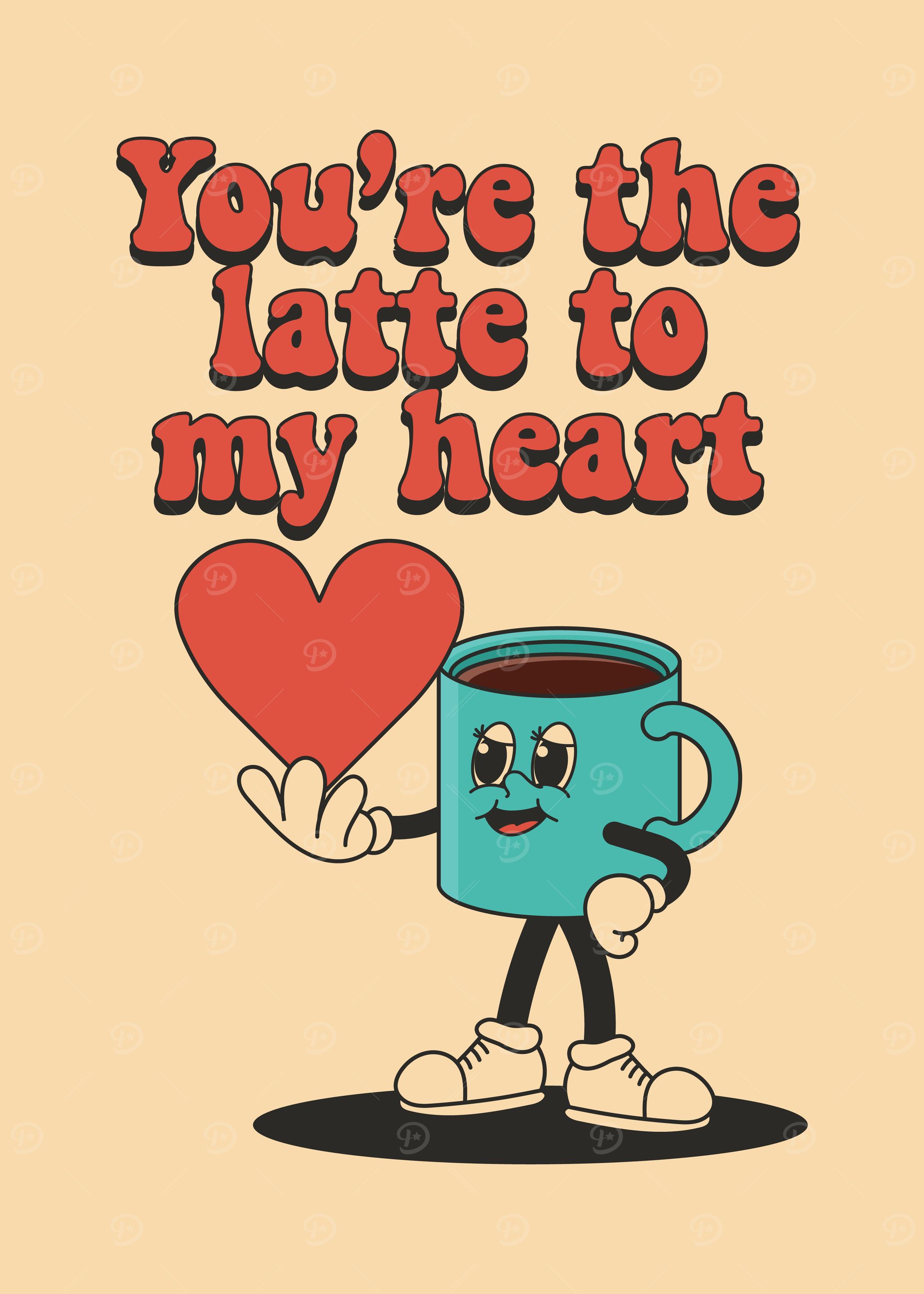 Retro Coffee Mug Love