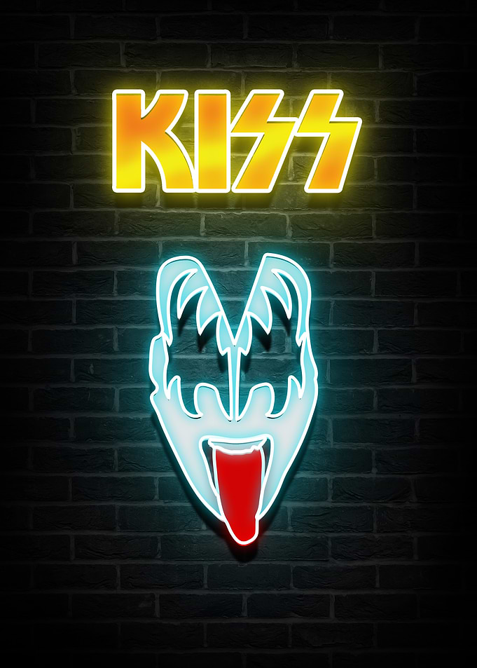 KISS Neon Sign