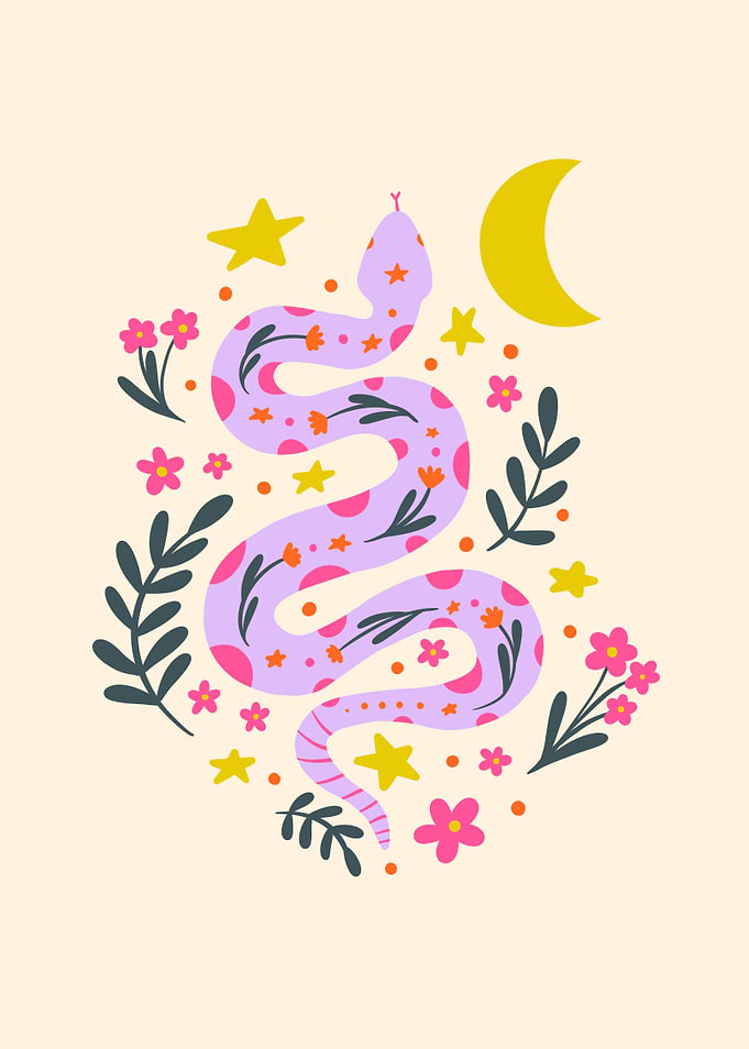 Lunar lavander snake