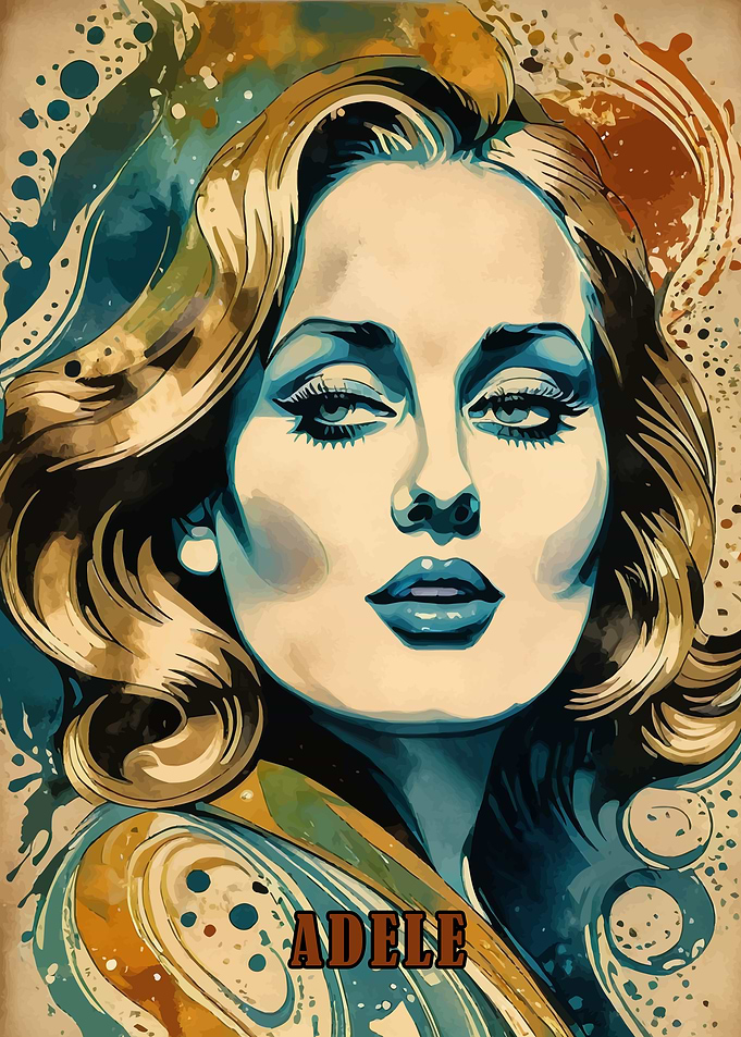 Adele Pop Art Portrait