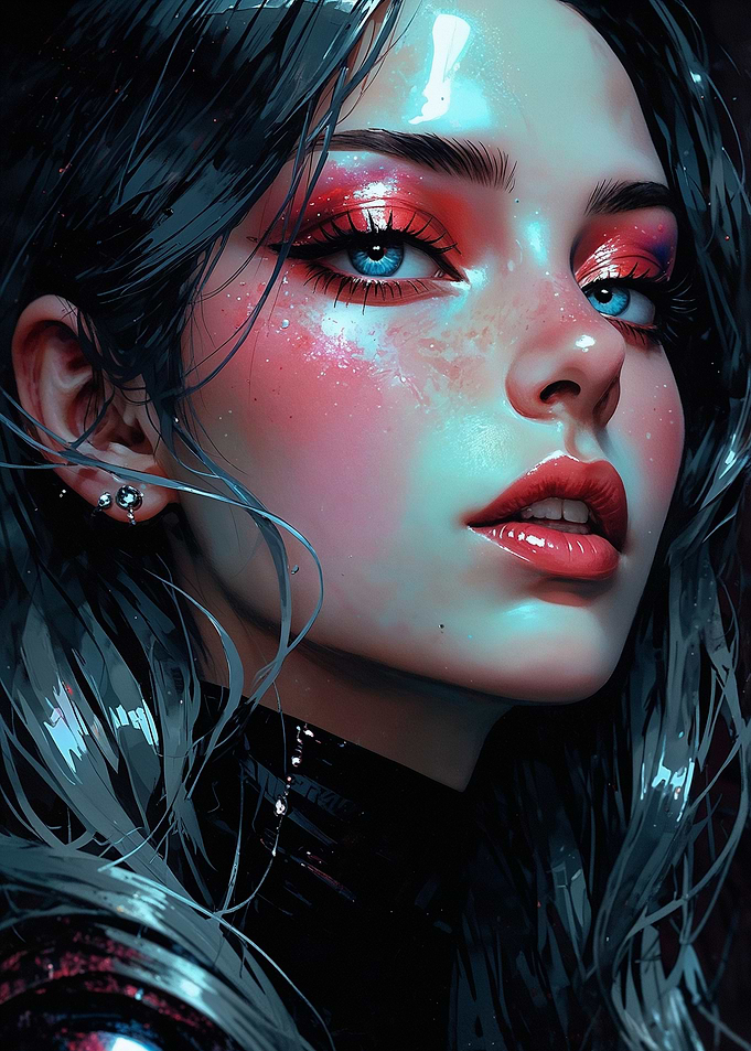 Digital Portrait of Woman -Eva