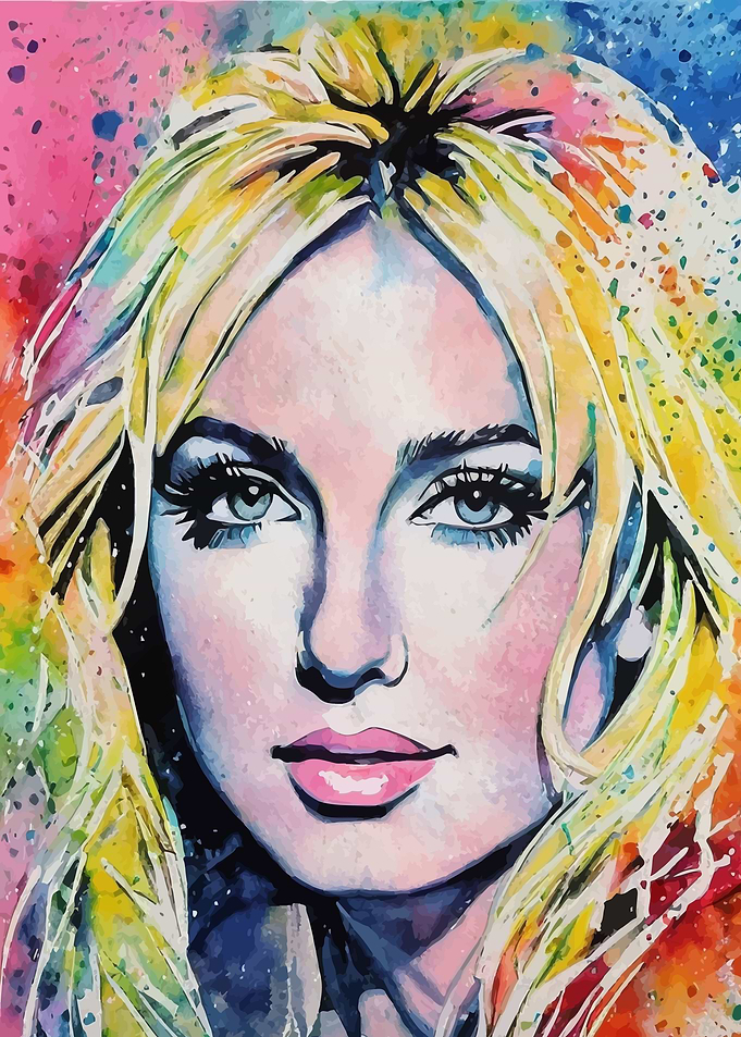 Britney Abstract Watercolor