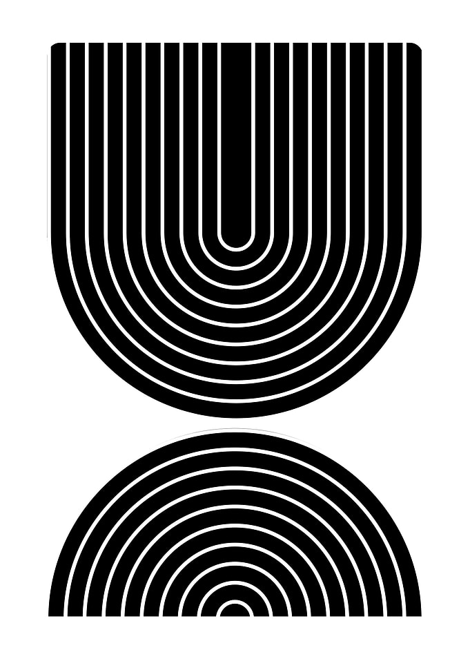 Black and White Abstract Art