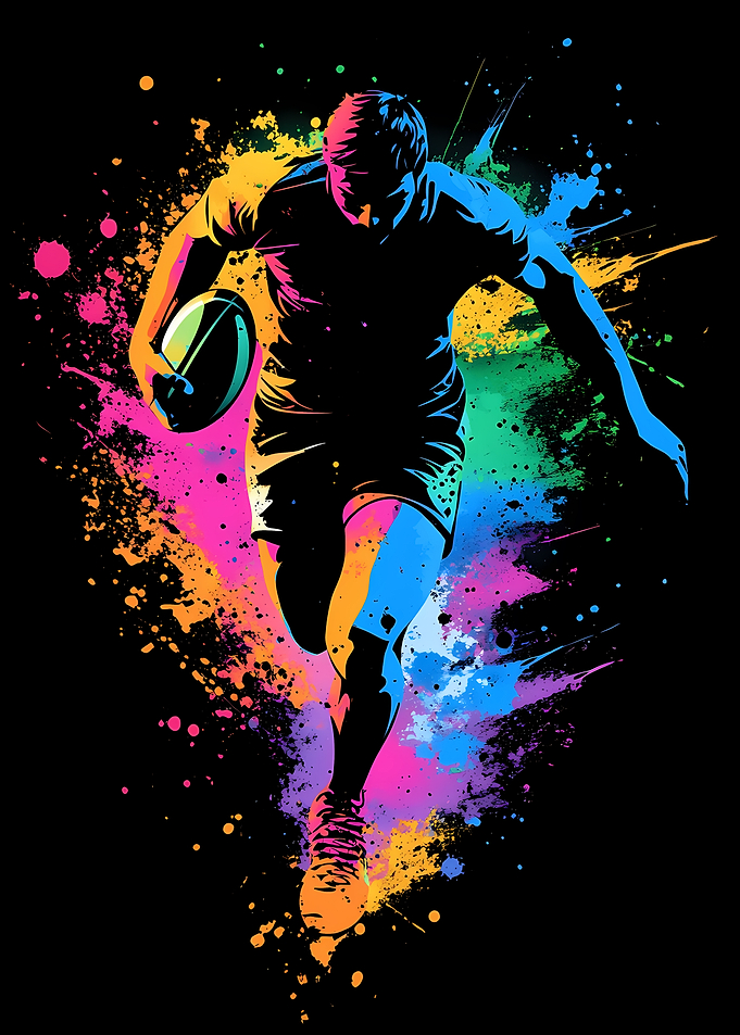 Rugby Player Silhouette