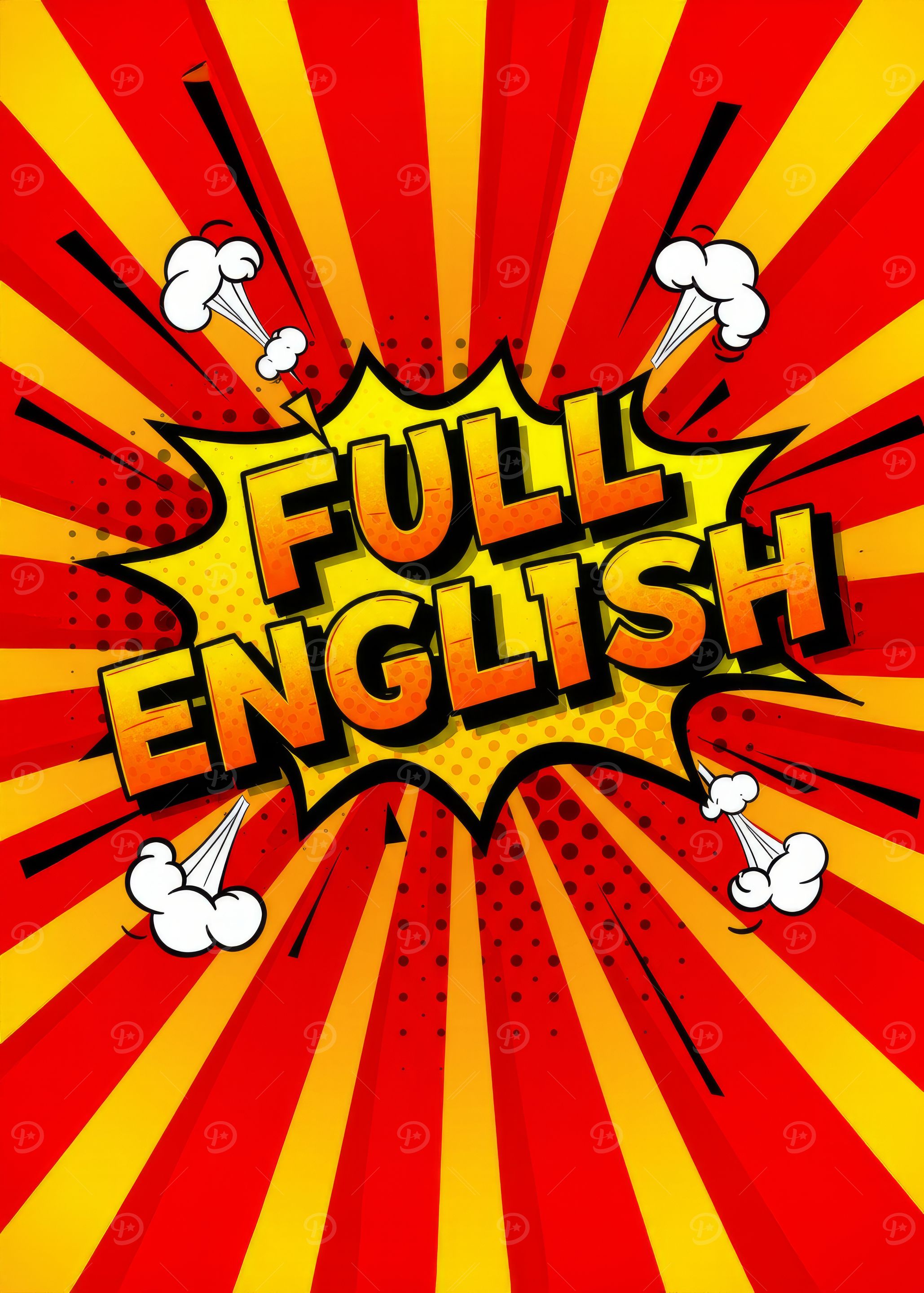 Full English Comic Speech Bubble