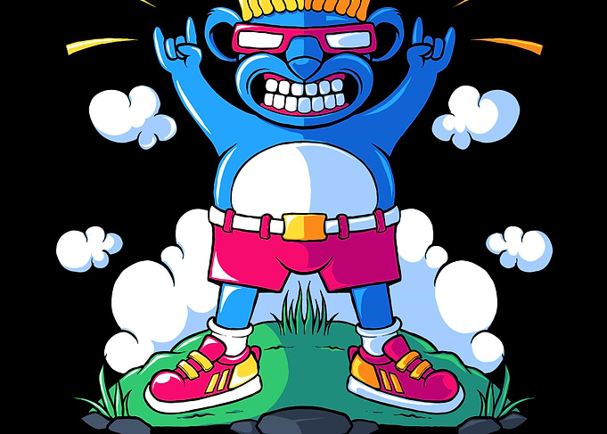Cool Blue Monkey