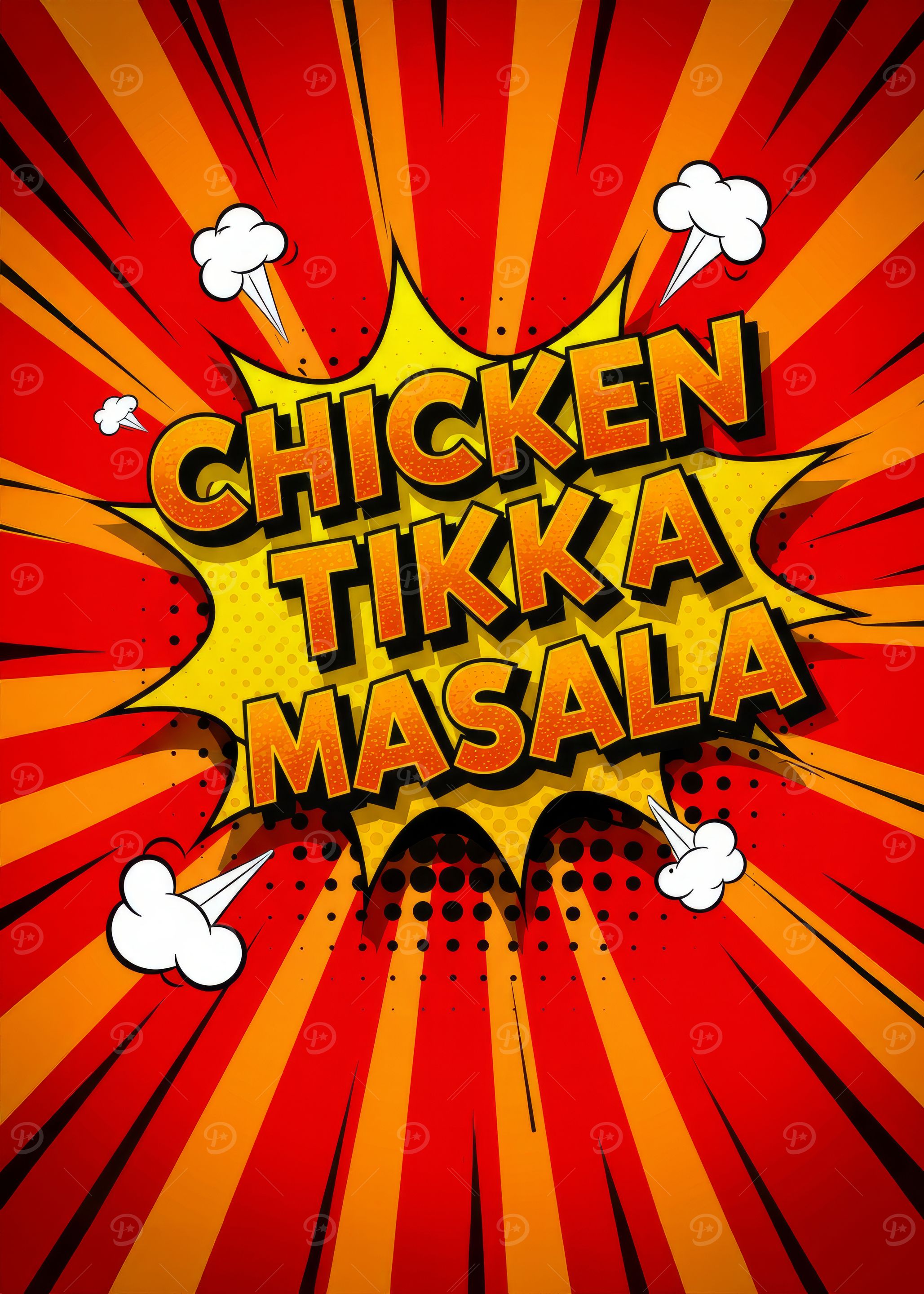 Chicken Tikka Masala Comic Art