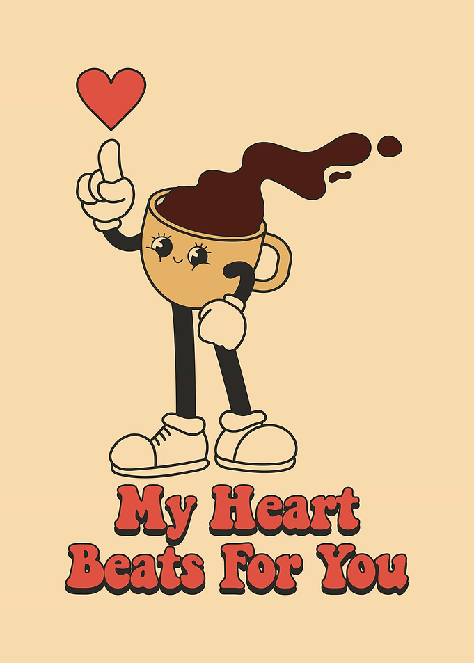 Retro Coffee Love
