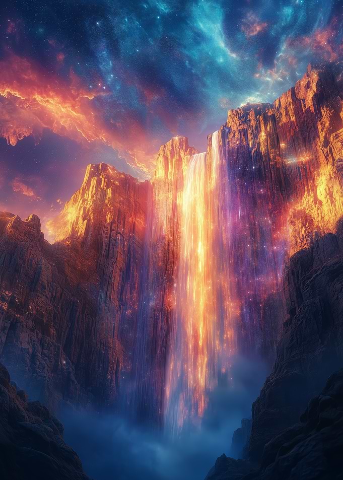 Cosmic Waterfall